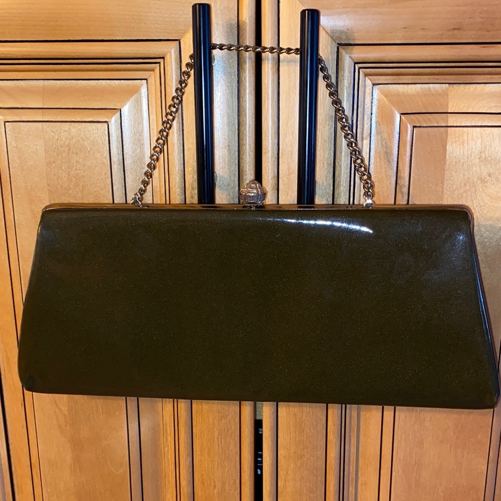Vintage Elegant Chocolate Brown Clutch Bag